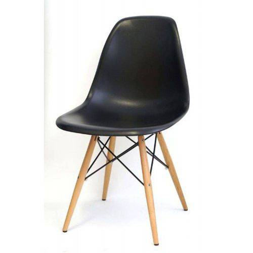 Tamanhos, Medidas e Dimensões do produto Cadeira DKR Eifell Charles Eames Wood Base Madeira - Preta