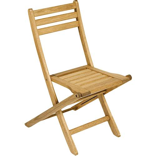 Tamanhos, Medidas e Dimensões do produto Cadeira Dobrável Sem Braços Eucalipto Stain Jatoba - Mestra