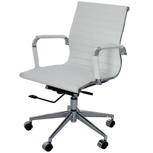 Tamanhos, Medidas e Dimensões do produto Cadeira Eames Baixa Branca Base Cromada - 15120