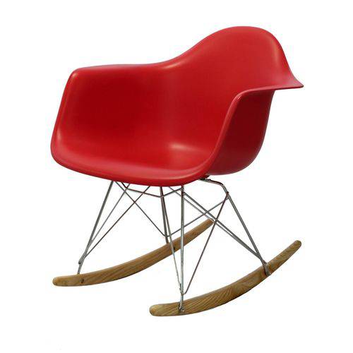 Tamanhos, Medidas e Dimensões do produto Cadeira Eames com Braco Base Balanco Vermelho Fosco - 24502