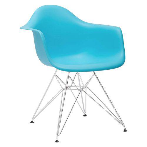 Tamanhos, Medidas e Dimensões do produto Cadeira Eames DAR - Azul Tiffany - Base Cromada