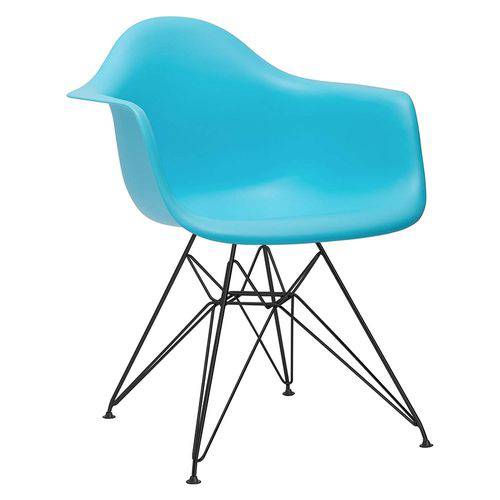 Tamanhos, Medidas e Dimensões do produto Cadeira Eames DAR - Azul Tiffany - Base Preto