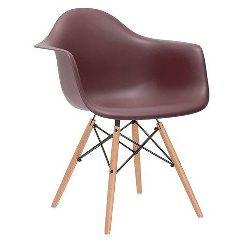 Tamanhos, Medidas e Dimensões do produto Cadeira Eames DAW - Marrom - Madeira Clara