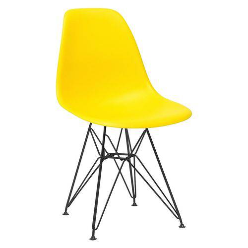 Tamanhos, Medidas e Dimensões do produto Cadeira Eames DKR - Eiffel - Amarelo - Base Preta