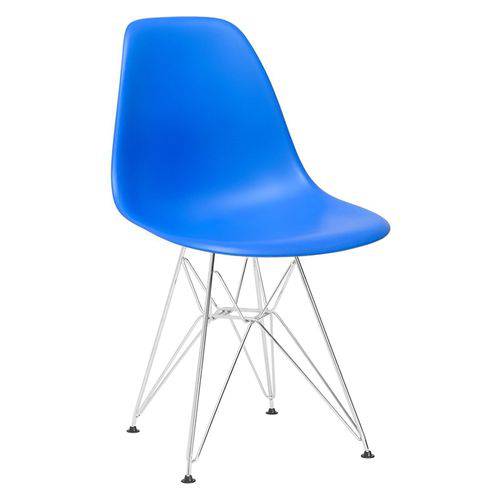 Tamanhos, Medidas e Dimensões do produto Cadeira Eames DKR - Eiffel - Azul - Base Cromada