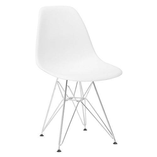 Tamanhos, Medidas e Dimensões do produto Cadeira Eames DKR - Eiffel - Branco - Base Cromada