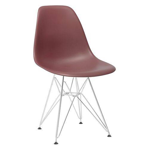 Tamanhos, Medidas e Dimensões do produto Cadeira Eames DKR - Eiffel - Marrom - Base Cromada