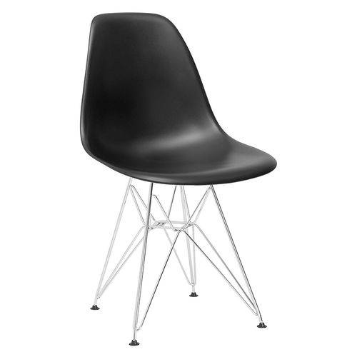 Tamanhos, Medidas e Dimensões do produto Cadeira Eames DKR - Eiffel - Preto - Base Cromada