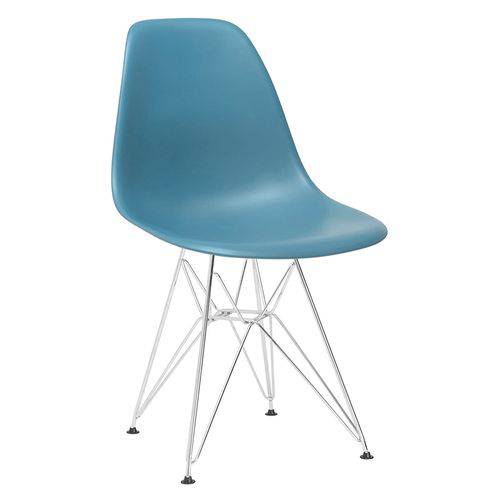 Tamanhos, Medidas e Dimensões do produto Cadeira Eames DKR - Eiffel - Turquesa - Base Cromada