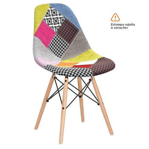 Tamanhos, Medidas e Dimensões do produto Cadeira Eames DSW - Patchwork - Madeira Clara