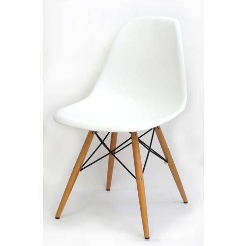 Tamanhos, Medidas e Dimensões do produto Cadeira Eames Polipropileno Branco Fosco Madeira -10255