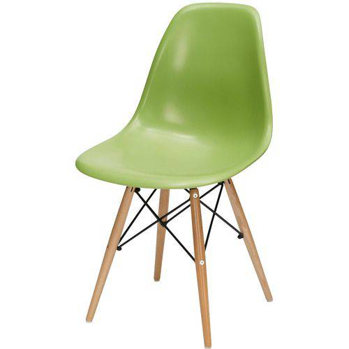 Tamanhos, Medidas e Dimensões do produto Cadeira Eames Polipropileno Verde Fosco Base Madeira - 15205