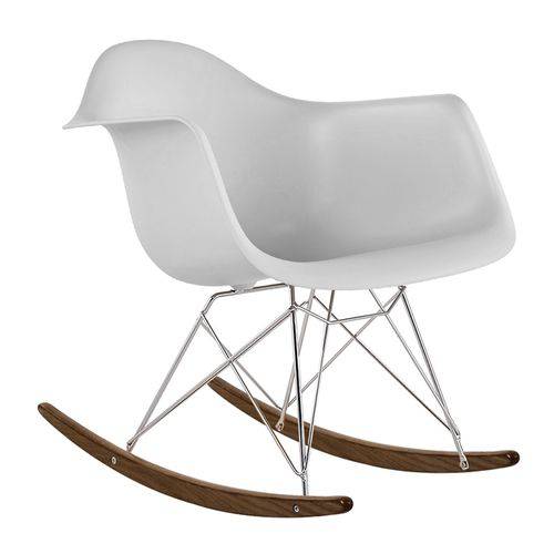 Tamanhos, Medidas e Dimensões do produto Cadeira Eames RAR Balanço - Cinza - Madeira Clara