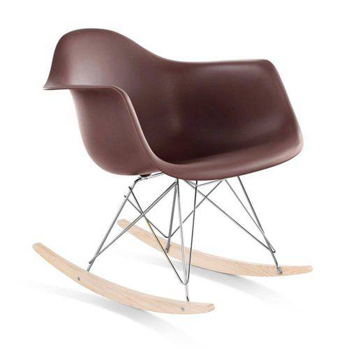 Tamanhos, Medidas e Dimensões do produto Cadeira Eames RAR Balanço - Marrom