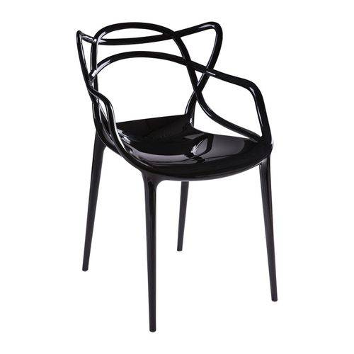 Tamanhos, Medidas e Dimensões do produto Cadeira Eller Polipropileno Preto - By Haus