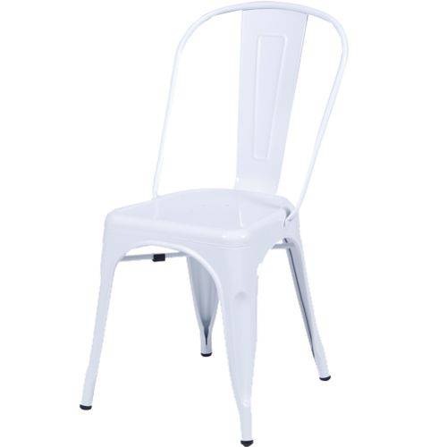 Tamanhos, Medidas e Dimensões do produto Cadeira em Aço Iron Tolix Sem Braço Branco