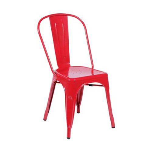 Tamanhos, Medidas e Dimensões do produto Cadeira em Aço Vermelha
