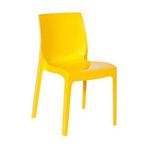 Tamanhos, Medidas e Dimensões do produto Cadeira em Polipropileno Amarela