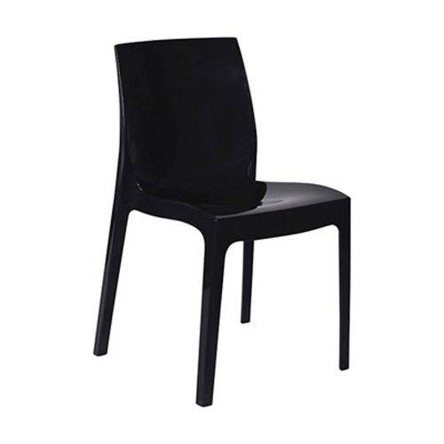 Tamanhos, Medidas e Dimensões do produto Cadeira em Polipropileno Preto