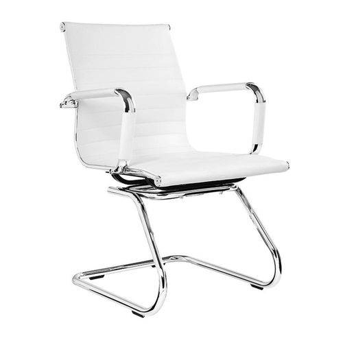 Tamanhos, Medidas e Dimensões do produto Cadeira Escritório Charles Eames Office Fixa Interlocutor Branca