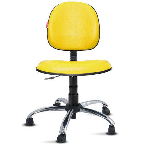 Tamanhos, Medidas e Dimensões do produto Cadeira Escritório Executiva Giratória Courvim Amarelo Cb17