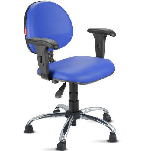 Tamanhos, Medidas e Dimensões do produto Cadeira Escritório Giratória Executiva com Braços Courvim Azul Royal Cb19