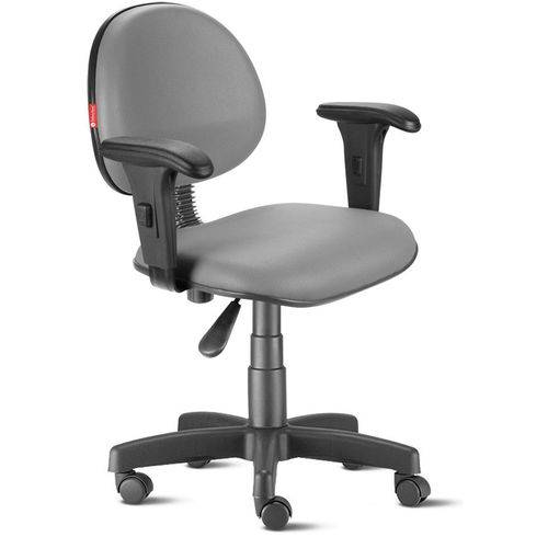 Tamanhos, Medidas e Dimensões do produto Cadeira Escritório Giratória Executiva com Braços Courvim Cinza Cb20