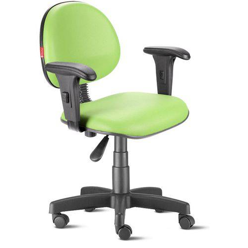 Tamanhos, Medidas e Dimensões do produto Cadeira Escritório Giratória Executiva com Braços Courvim Verde Claro Cb20