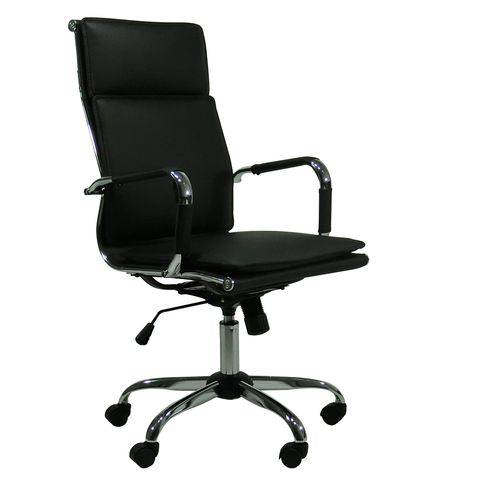 Tamanhos, Medidas e Dimensões do produto Cadeira Esteirinha Office Cromada Diretor Soft Preto