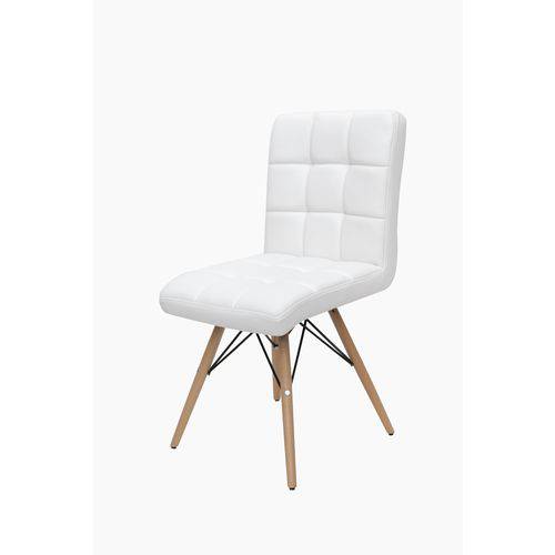 Tamanhos, Medidas e Dimensões do produto Cadeira Estofada Design Charles Eames Eiffel Gomos Branco