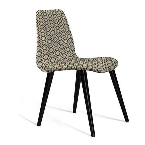 Tamanhos, Medidas e Dimensões do produto Cadeira Estofada Eames em Suede com Pés Palito - Bege/cinza