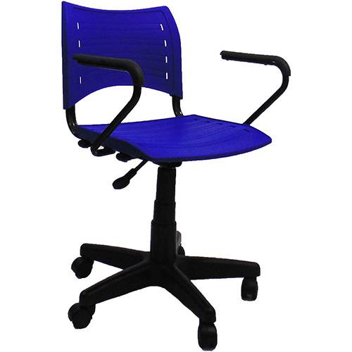 Tamanhos, Medidas e Dimensões do produto Cadeira Evidence Giratória com Braço Azul - At.home