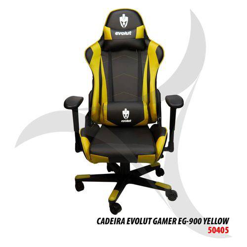 Tamanhos, Medidas e Dimensões do produto Cadeira Evolut Gamer Eg-900 Amarela/Preta
