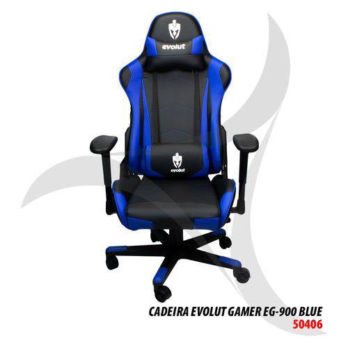 Tamanhos, Medidas e Dimensões do produto Cadeira Evolut Gamer Eg-900 Azul/Preta