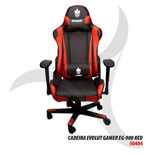 Tamanhos, Medidas e Dimensões do produto Cadeira Evolut Gamer Eg-900 Vermelha/Preta
