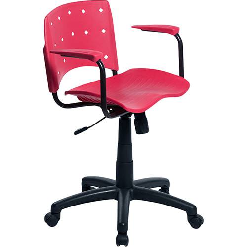 Tamanhos, Medidas e Dimensões do produto Cadeira Executiva Colordesign com Rodízios Vermelho - Designchair