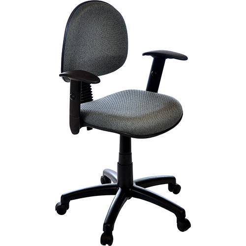 Tamanhos, Medidas e Dimensões do produto Cadeira Executiva Sombreiro Nylon 320 com Rodízios Cinza - DesignChair