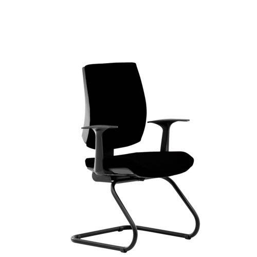 Tamanhos, Medidas e Dimensões do produto Cadeira Flute Fixa Executive Liso Preto