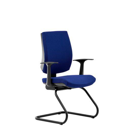 Tamanhos, Medidas e Dimensões do produto Cadeira Flute Fixa Executive Mesclado Azul/preto
