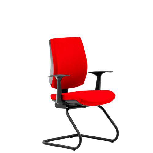Tamanhos, Medidas e Dimensões do produto Cadeira Flute Fixa Executive Mesclado Vermelho/preto