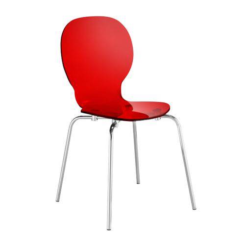 Tamanhos, Medidas e Dimensões do produto Cadeira Formiga - Vermelho Translúcido