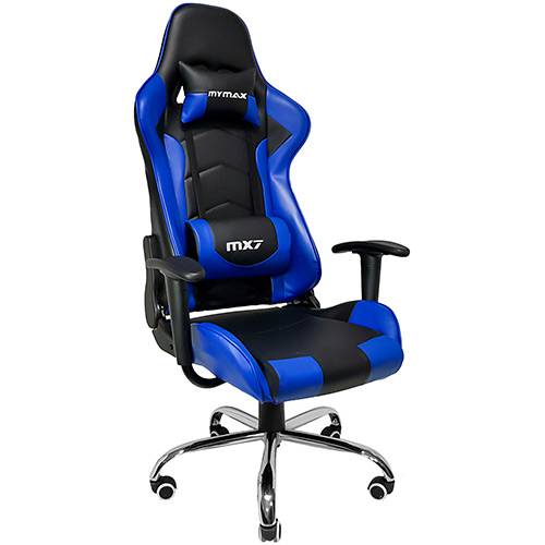 Tamanhos, Medidas e Dimensões do produto Cadeira Gamer Mymax Mx7 Giratória Preta/Azul