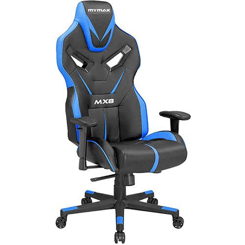 Tamanhos, Medidas e Dimensões do produto Cadeira Gamer Mymax Mx8 Giratória Preta/Azul