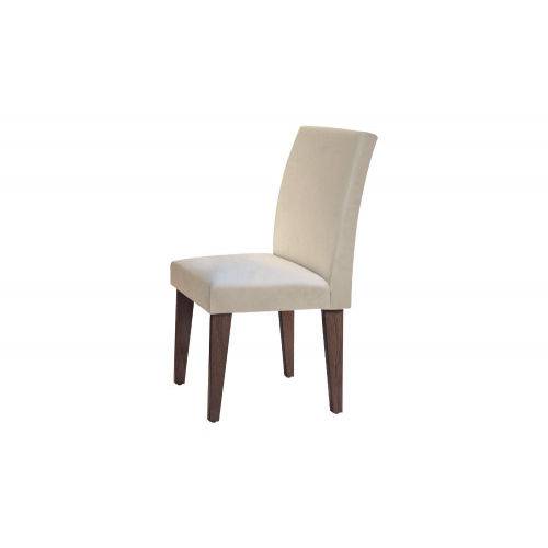 Tamanhos, Medidas e Dimensões do produto Cadeira Grécia 100% MDF (Kit com 2 Cadeiras) - Móveis Rufato - Café/Veludo Creme - Móveis Bom de Preço -