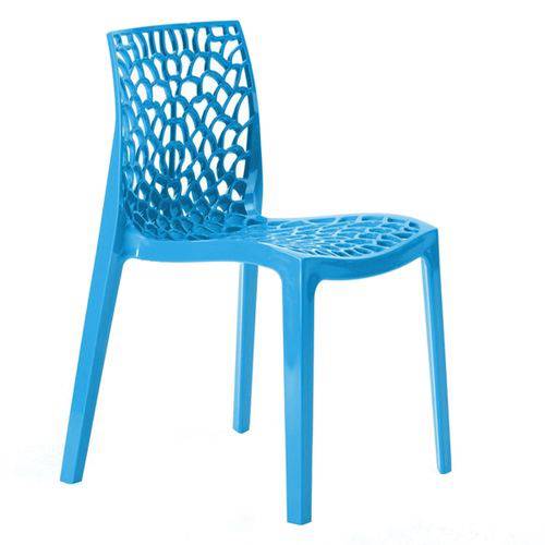 Tamanhos, Medidas e Dimensões do produto Cadeira Gruvyer - Polipropileno - Azul