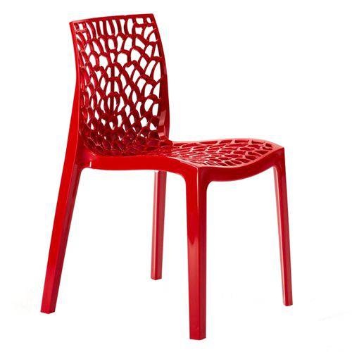 Tamanhos, Medidas e Dimensões do produto Cadeira Gruvyer - Polipropileno - Vermelho