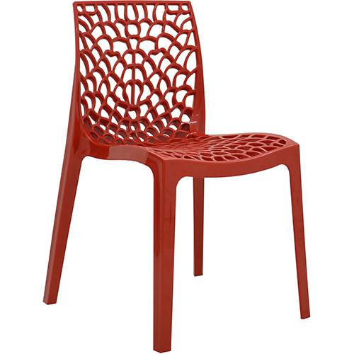 Tamanhos, Medidas e Dimensões do produto Cadeira Gruvyer Vermelho - Rivatti