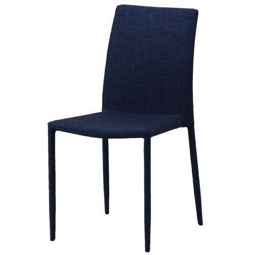 Tamanhos, Medidas e Dimensões do produto Cadeira Indonesia Estofada Tecido Sintetico Azul - 30743