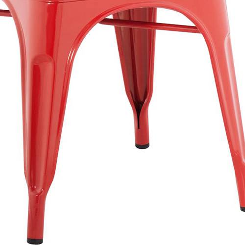 Tamanhos, Medidas e Dimensões do produto Cadeira Iron Sem Braço Aço Carbono Vermelha - Rivatti