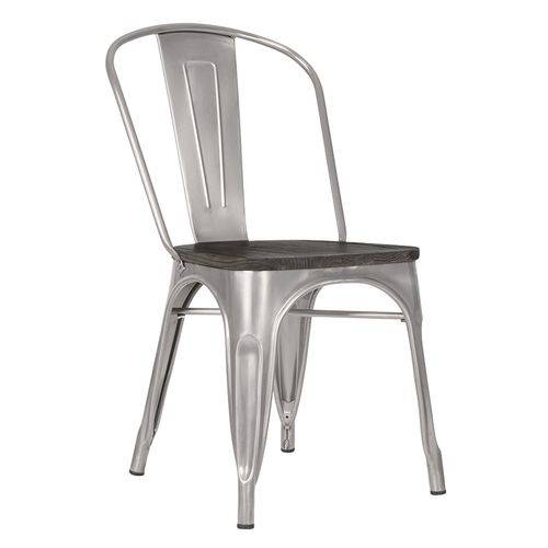 Tamanhos, Medidas e Dimensões do produto Cadeira Iron Tolix com Assento Madeira - Galvanizada